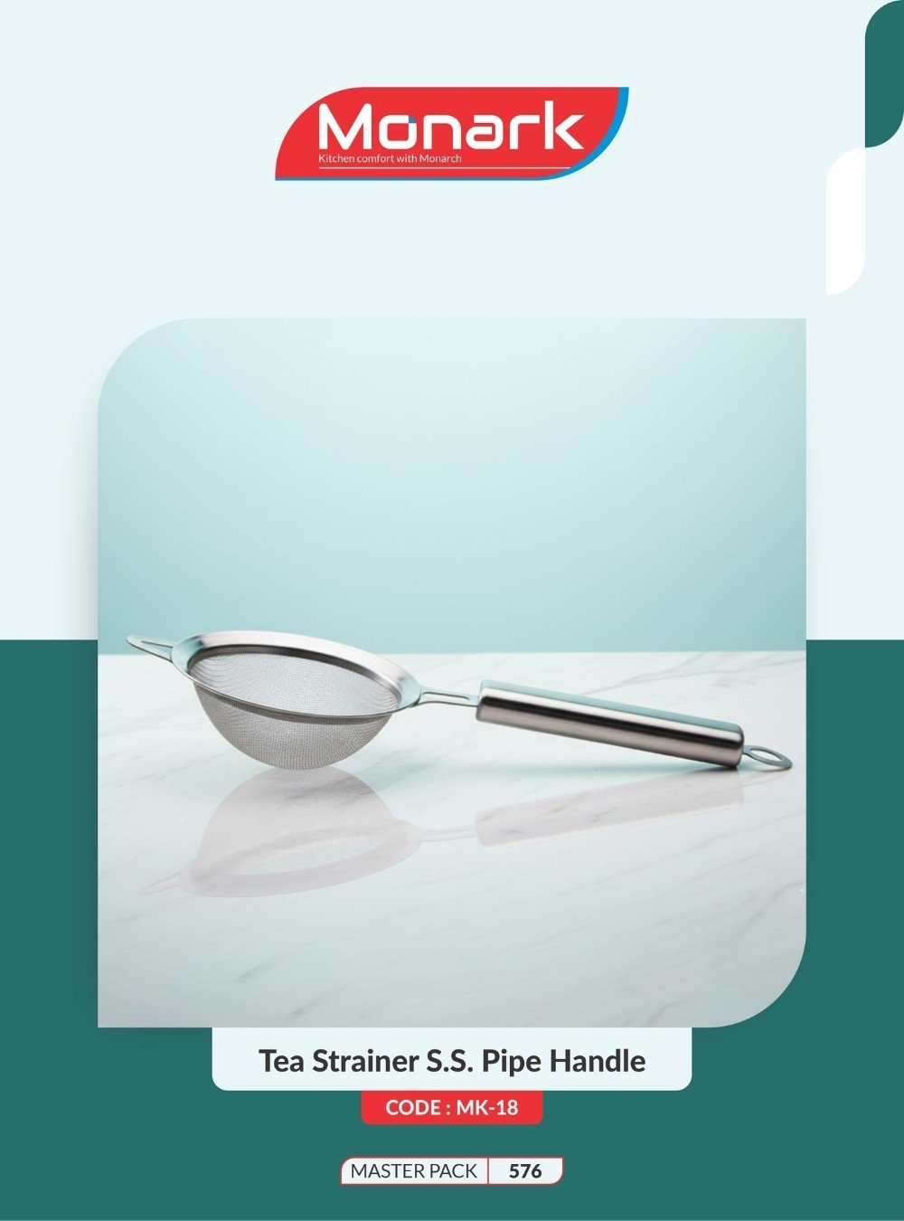 Tea Strainer SS Pipe Handle